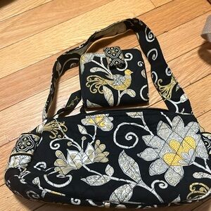 Vintage Vera Bradley Bag and Wallet yellow and black